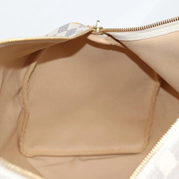 LOUIS VUITTON Damier Azur Keepall 50 Boston Bag N41430 LV Auth yk18884V - Picture 12 of 16